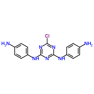 1,3,5-Triazine-2,4-diamine,n2,n4-bis(4-aminophenyl)-6-chloro-Structure,28731-85-3Structure 1,3,5-Triazine-2,4-diamine,n2,n4-bis(4-aminophenyl)-6-chloro- Structure,28731-85-3Structure