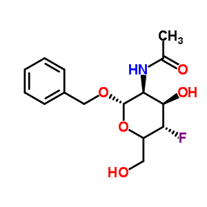 芐基 2-乙酰氨基-3,6-二-O-苯甲?；?2,4-二脫氧-4-氟-alpha-D-吡喃葡萄糖苷結(jié)構(gòu)式_290819-73-7結(jié)構(gòu)式