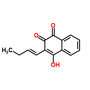 1,4-Naphthalenedione,2-(1-buten-1-yl)-3-hydroxy-Structure,29366-43-6Structure 1,4-Naphthalenedione,2-(1-buten-1-yl)-3-hydroxy- Structure,29366-43-6Structure