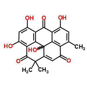 拒黃菌素結構式_29706-96-5結構式