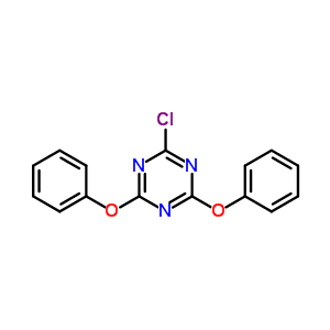 1,3,5-Triazine,2-chloro-4,6-diphenoxy-Structure,2972-65-8Structure 1,3,5-Triazine,2-chloro-4,6-diphenoxy- Structure,2972-65-8Structure