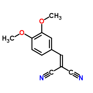 ((3,4-Dimethoxyphenyl)methylene)methane-1,1-dicarbonitrileStructure,2972-80-7Structure ((3,4-Dimethoxyphenyl)methylene)methane-1,1-dicarbonitrile Structure,2972-80-7Structure