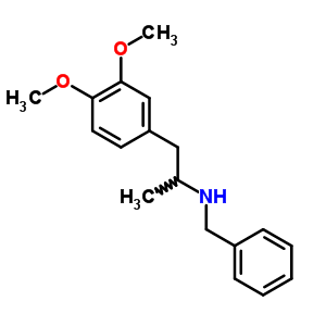 N-benzyl-1-(3,4-dimethoxyphenyl)propan-2-amineStructure,2980-07-6Structure N-benzyl-1-(3,4-dimethoxyphenyl)propan-2-amine Structure,2980-07-6Structure