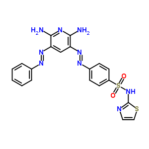 4-[2-[2,6-二氨基-5-(2-苯基二氮雜烯)-3-吡啶]二氮雜烯]-n-2-噻唑-苯磺酰胺結(jié)構(gòu)式_29817-76-3結(jié)構(gòu)式