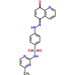 4-[2-(8-羥基-5-喹啉)二氮雜烯]-n-(4-甲基-2-嘧啶)-苯磺酰胺結(jié)構(gòu)式_29821-93-0結(jié)構(gòu)式