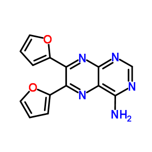 4-Pteridinamine,6,7-di-2-furanyl-Structure,30146-31-7Structure 4-Pteridinamine,6,7-di-2-furanyl- Structure,30146-31-7Structure