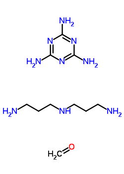 Formaldehyde, polymer with n-(3-aminopropyl)-1,3-propanediamine and1,3,5-triazine-2,4,6-triamineStructure,30584-00-0Structure Formaldehyde, polymer with n-(3-aminopropyl)-1,3-propanediamine and1,3,5-triazine-2,4,6-triamine Structure,30584-00-0Structure