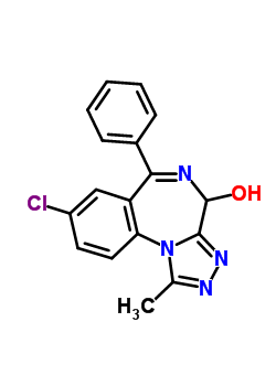 4-羥基阿普唑侖結(jié)構(gòu)式_30896-57-2結(jié)構(gòu)式