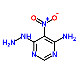 4-Pyrimidinamine,6-hydrazinyl-5-nitro-Structure,3137-54-0Structure 4-Pyrimidinamine,6-hydrazinyl-5-nitro- Structure,3137-54-0Structure