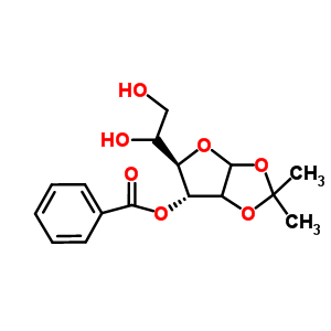 1,2-o-異亞丙基-3-o-苯甲?；?d-異呋喃糖結(jié)構(gòu)式_31795-13-8結(jié)構(gòu)式