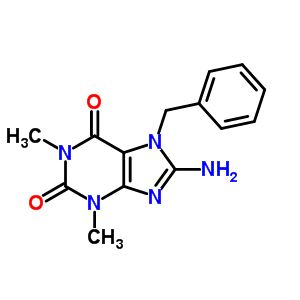 1H-purine-2,6-dione,8-amino-3,7-dihydro-1,3-dimethyl-7-(phenylmethyl)-Structure,31950-61-5Structure 1H-purine-2,6-dione,8-amino-3,7-dihydro-1,3-dimethyl-7-(phenylmethyl)- Structure,31950-61-5Structure