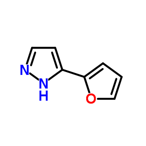 3-(2-呋喃基)-1H-吡唑結(jié)構(gòu)式_32332-98-2結(jié)構(gòu)式
