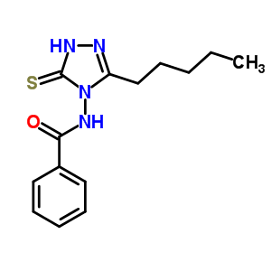 N-[(1,5-二氫-3-戊基-5-硫氧代-4H-1,2,4-噻唑)-4-基]苯甲酰胺結(jié)構(gòu)式_32444-84-1結(jié)構(gòu)式