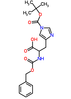 2-Phenylmethoxycarbonylamino-3-(1-tert-butoxycarbonylimidazol-4-yl)propanoic acidStructure,32675-94-8Structure 2-Phenylmethoxycarbonylamino-3-(1-tert-butoxycarbonylimidazol-4-yl)propanoic acid Structure,32675-94-8Structure