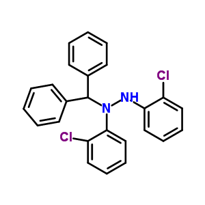 Hydrazine,1,2-bis(2-chlorophenyl)-1-(diphenylmethyl)-Structure,32812-45-6Structure Hydrazine,1,2-bis(2-chlorophenyl)-1-(diphenylmethyl)- Structure,32812-45-6Structure