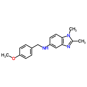 (1,2-Dimethyl-1H-benzoimidazol-5-yl)-(4-methoxy-benzyl)-amineStructure,328559-09-7Structure (1,2-Dimethyl-1H-benzoimidazol-5-yl)-(4-methoxy-benzyl)-amine Structure,328559-09-7Structure