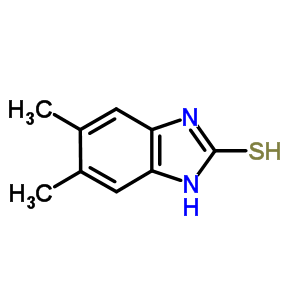 1,3-二氫-5,6-二甲基-2H-苯并咪唑-2-硫酮結構式_3287-79-4結構式