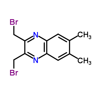 Quinoxaline, 2,3-bis(bromomethyl)-6,7-dimethyl-Structure,3298-98-4Structure Quinoxaline, 2,3-bis(bromomethyl)-6,7-dimethyl- Structure,3298-98-4Structure