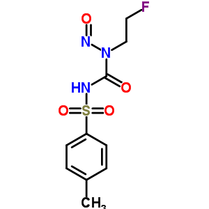 1-(2-氟乙基)-3-(4-甲基苯基)磺?；?1-亞硝基-脲結(jié)構(gòu)式_33024-49-6結(jié)構(gòu)式