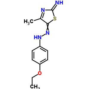 4-乙氧基-N-[(2-亞氨基-4-甲基-1,3-噻唑-5-基)氨基]苯胺結構式_33174-96-8結構式