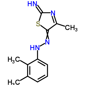 N-[(2-亞氨基-4-甲基-1,3-噻唑-5-基)氨基]-2,3-二甲基-苯胺結(jié)構(gòu)式_33175-01-8結(jié)構(gòu)式