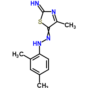 N-[(2-亞氨基-4-甲基-1,3-噻唑-5-基)氨基]-2,4-二甲基-苯胺結(jié)構(gòu)式_33175-02-9結(jié)構(gòu)式