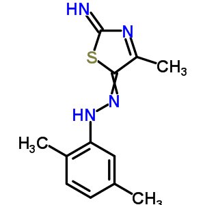 N-[(2-亞氨基-4-甲基-1,3-噻唑-5-基)氨基]-2,5-二甲基-苯胺結(jié)構(gòu)式_33175-03-0結(jié)構(gòu)式