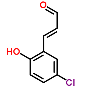 2-Propenal,3-(5-chloro-2-hydroxyphenyl)-Structure,33538-98-6Structure 2-Propenal,3-(5-chloro-2-hydroxyphenyl)- Structure,33538-98-6Structure