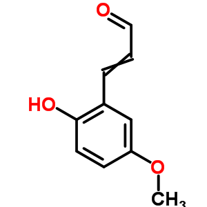 2-Propenal,3-(2-hydroxy-5-methoxyphenyl)-Structure,33538-99-7Structure 2-Propenal,3-(2-hydroxy-5-methoxyphenyl)- Structure,33538-99-7Structure