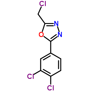 2-(Chloromethyl)-5-(3,4-dichlorophenyl)-1,3,4-oxadiazoleStructure,33575-81-4Structure 2-(Chloromethyl)-5-(3,4-dichlorophenyl)-1,3,4-oxadiazole Structure,33575-81-4Structure