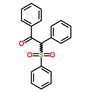 1,2-二苯基-2-(苯基磺?；?-乙酮結(jié)構(gòu)式_33641-39-3結(jié)構(gòu)式