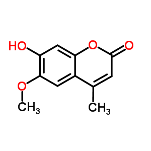 2H-1-benzopyran-2-one, 7-hydroxy-6-methoxy-4-methyl-Structure,3374-03-6Structure 2H-1-benzopyran-2-one, 7-hydroxy-6-methoxy-4-methyl- Structure,3374-03-6Structure
