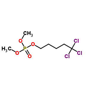 Phosphoric acid dimethyl 5,5,5-trichloropentyl esterStructure,34569-08-9Structure Phosphoric acid dimethyl 5,5,5-trichloropentyl ester Structure,34569-08-9Structure