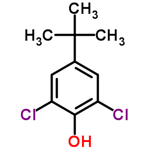 4-叔丁基-2,6-二氯苯酚結(jié)構(gòu)式_34593-75-4結(jié)構(gòu)式