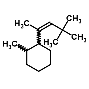 [1a,2b(Z)]-(9CI)-1-甲基-2-(1,3,3-三甲基-1-丁烯)-環(huán)己烷結(jié)構(gòu)式_34611-79-5結(jié)構(gòu)式