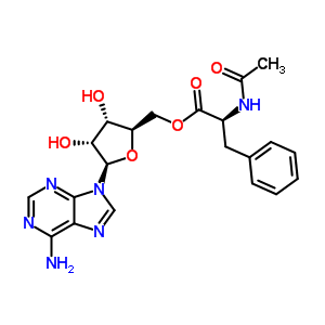 3-O-(N-乙?；交滨；?腺苷酸結(jié)構(gòu)式_34996-32-2結(jié)構(gòu)式