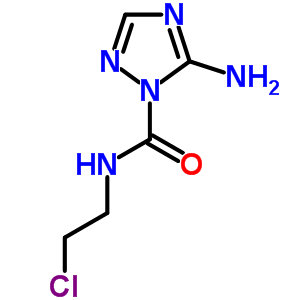 5-Amino-n-(2-chloroethyl)-1,2,4-triazole-1-carboxamideStructure,35101-81-6Structure 5-Amino-n-(2-chloroethyl)-1,2,4-triazole-1-carboxamide Structure,35101-81-6Structure