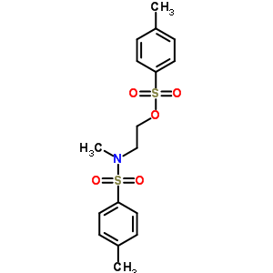 N,4-二甲基-N-[2-(4-甲基苯基)磺酰氧基乙基]苯磺酰胺結(jié)構(gòu)式_3559-06-6結(jié)構(gòu)式