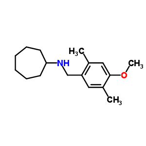 N-(4-methoxy-2,5-dimethylbenzyl)cycloheptanamineStructure,356092-26-7Structure N-(4-methoxy-2,5-dimethylbenzyl)cycloheptanamine Structure,356092-26-7Structure