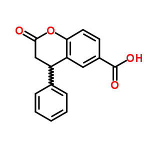 6-Carboxyl-4-phenyl-3,4-dihydrocoumarinStructure,356782-33-7Structure 6-Carboxyl-4-phenyl-3,4-dihydrocoumarin Structure,356782-33-7Structure