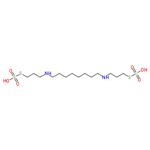 1,8-Bis(3-sulfosulfanylpropylamino)octaneStructure,35871-57-9Structure 1,8-Bis(3-sulfosulfanylpropylamino)octane Structure,35871-57-9Structure
