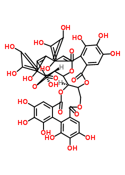 櫟木鞣花素結構式_36001-47-5結構式