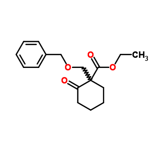 2-氧代-1-[(苯基甲氧基)甲基]-環(huán)己烷羧酸乙酯結(jié)構(gòu)式_36370-29-3結(jié)構(gòu)式