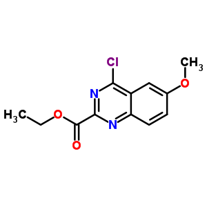 Ethyl 4-chloro-6-methoxyquinazoline-2-carboxylateStructure,364385-74-0Structure Ethyl 4-chloro-6-methoxyquinazoline-2-carboxylate Structure,364385-74-0Structure