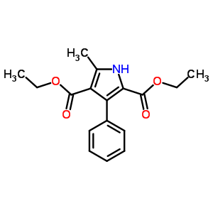 Diethyl 5-methyl-3-phenyl-1h-pyrrole-2,4-dicarboxylateStructure,3651-13-6Structure Diethyl 5-methyl-3-phenyl-1h-pyrrole-2,4-dicarboxylate Structure,3651-13-6Structure