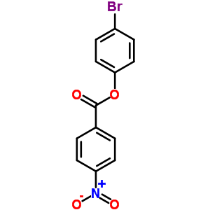 Phenol, 4-bromo-,1-(4-nitrobenzoate)Structure,36718-65-7Structure Phenol, 4-bromo-,1-(4-nitrobenzoate) Structure,36718-65-7Structure