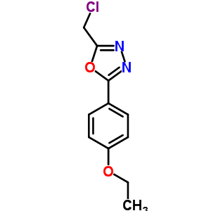2-(Chloromethyl)-5-(4-ethoxyphenyl)-1,3,4-oxadiazoleStructure,36770-19-1Structure 2-(Chloromethyl)-5-(4-ethoxyphenyl)-1,3,4-oxadiazole Structure,36770-19-1Structure