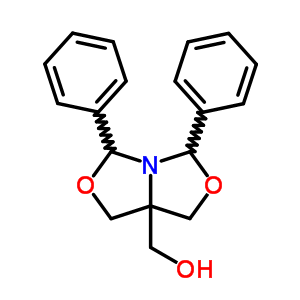 3,5-二苯基-7a-羥基甲基-1H,3h,5h-噁唑并(3,4-c)噁唑結(jié)構(gòu)式_36778-78-6結(jié)構(gòu)式