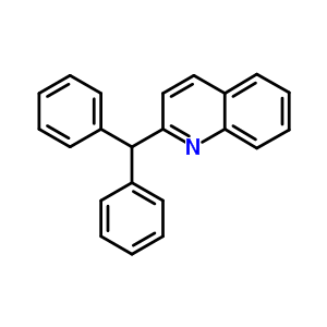 Quinoline,2-(diphenylmethyl)-Structure,3678-74-8Structure Quinoline,2-(diphenylmethyl)- Structure,3678-74-8Structure