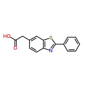 2-Phenyl-6-benzothiazoleacetic acidStructure,36782-39-5Structure 2-Phenyl-6-benzothiazoleacetic acid Structure,36782-39-5Structure